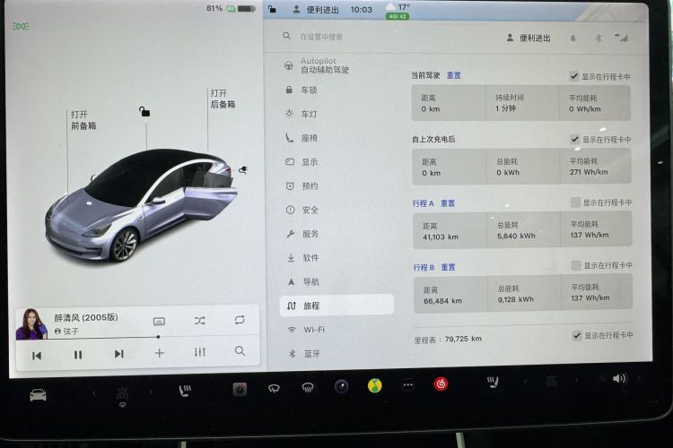 特斯拉 Model 3 2020款 改款 长续航后轮驱动版中控内饰15