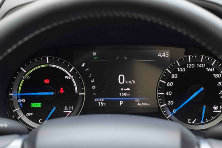 丰田 汉兰达 2022款 双擎 2.5L 两驱尊贵版 7座中控内饰15