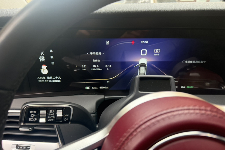 红旗E-HS9 2021款 510km 旗畅版 六座中控内饰15