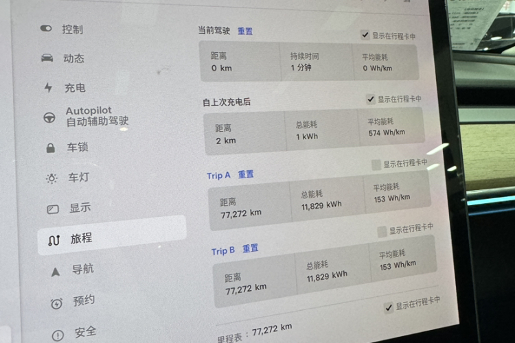 特斯拉 Model 3 2020款 长续航后轮驱动版中控内饰15