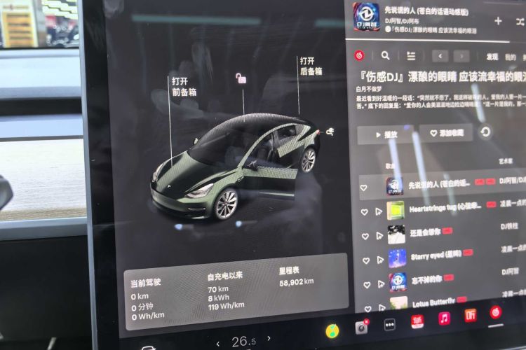 特斯拉 Model 3 2019款 标准续航后驱升级版中控内饰15