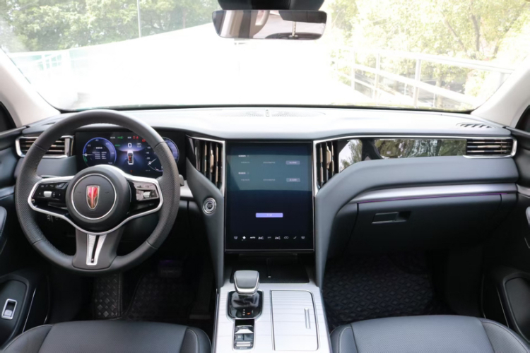 红旗HS7 PHEV 2024款 2.0T PHEV 四驱旗畅版 6座中控内饰7009