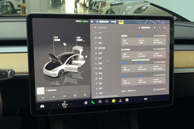 特斯拉 Model 3 2022款 后轮驱动版中控内饰14