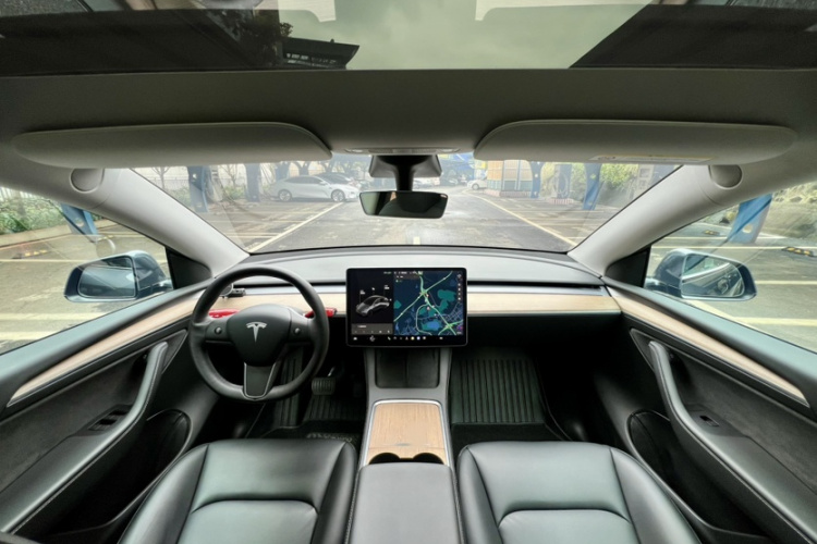 特斯拉 Model Y 2021款 长续航全轮驱动版中控内饰7005