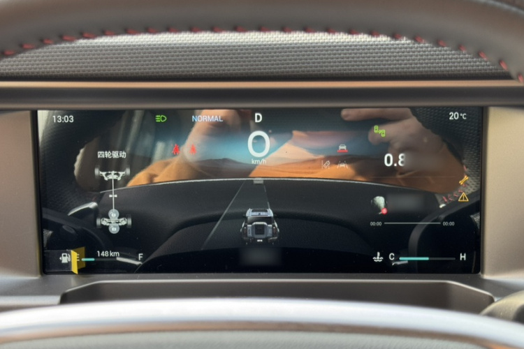 捷途旅行者 2023款 2.0T 四驱征服中控内饰7013