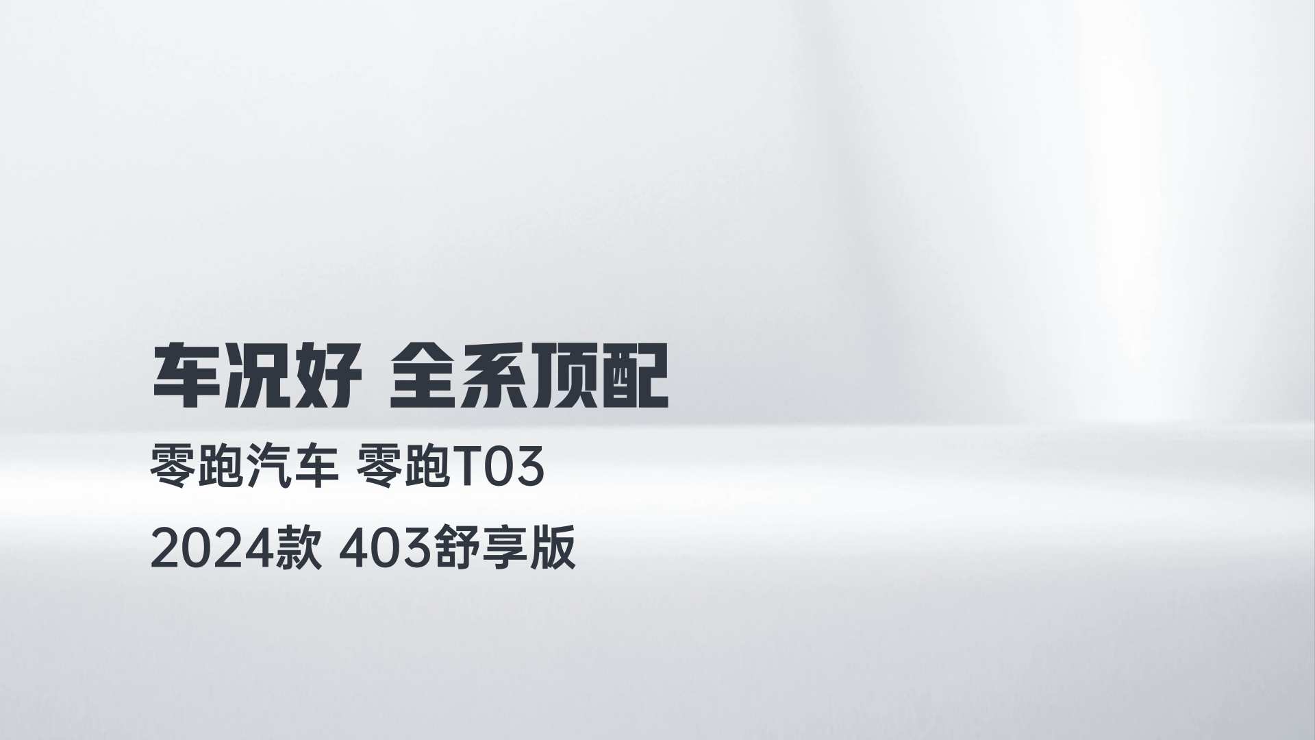 零跑汽车 零跑T03 2024款 403舒享版解读1