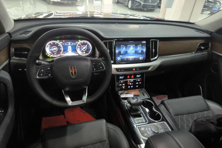 红旗HS7 2019款 3.0T 自动四驱旗悦版中控内饰12