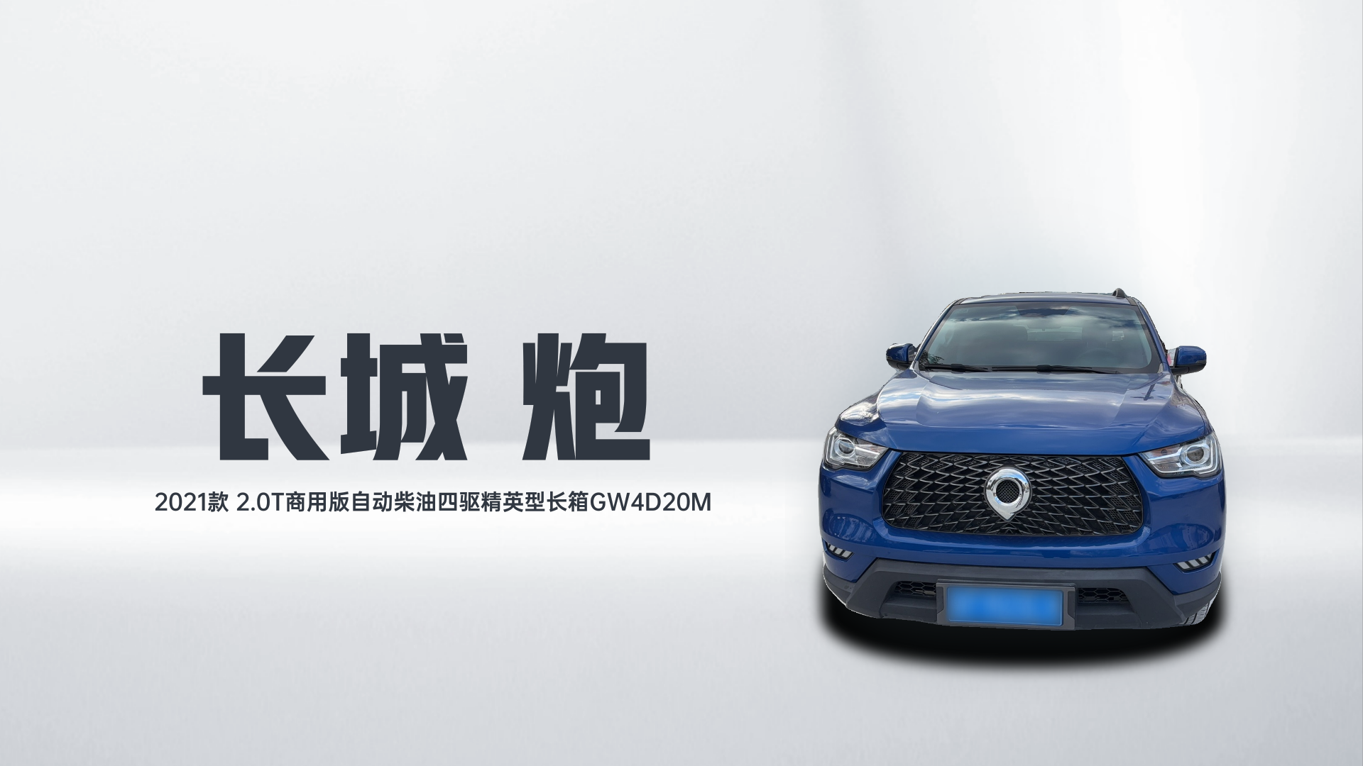 长城 炮 2021款 2.0T商用版自动柴油四驱精英型长箱GW4D20M解读1