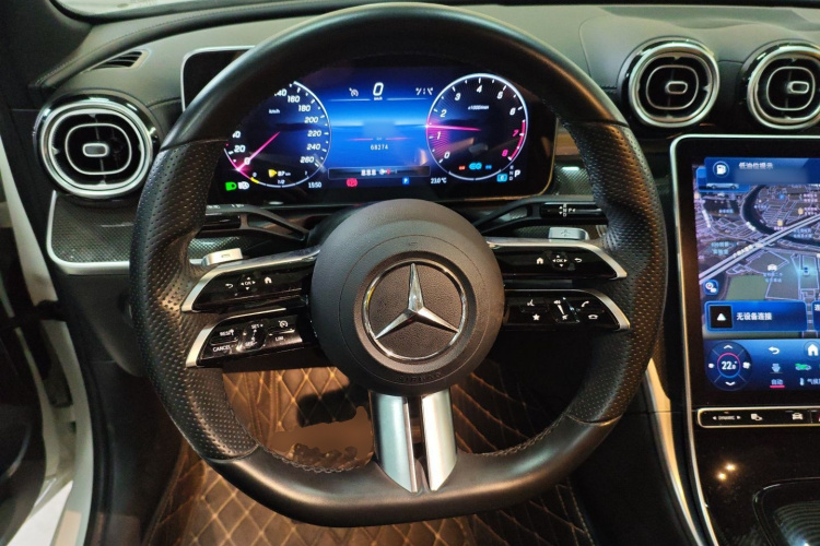 奔驰C级 2022款 改款 C 260 L 运动版中控内饰13