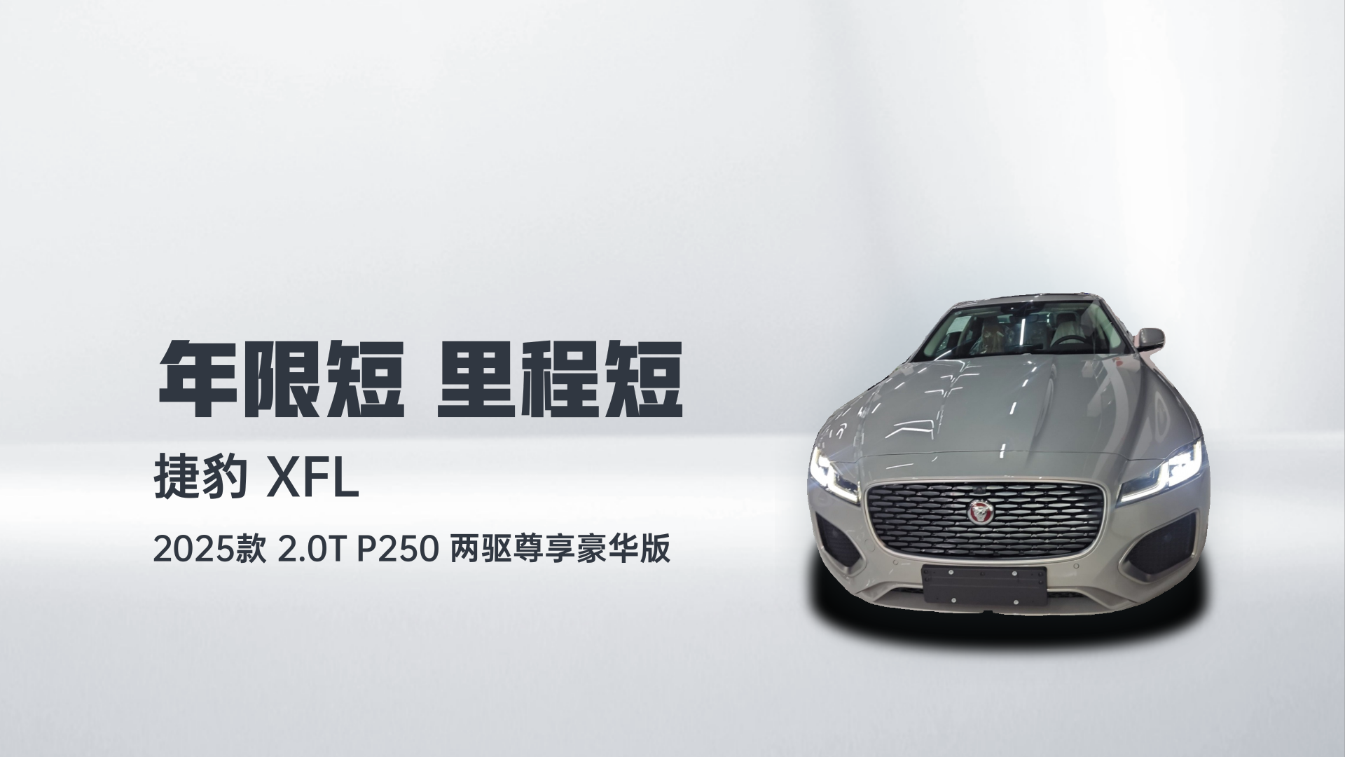 捷豹XFL 2025款 2.0T P250 两驱尊享豪华版解读2