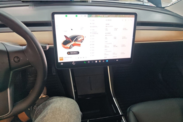 特斯拉 Model 3 2020款 改款 长续航后轮驱动版中控内饰12