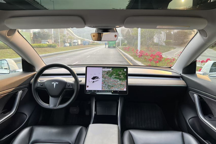 特斯拉 Model 3 2020款 改款 长续航后轮驱动版中控内饰7006