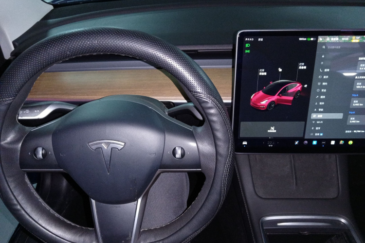 特斯拉 Model 3 2021款 改款 标准续航后驱升级版 3D1中控内饰13