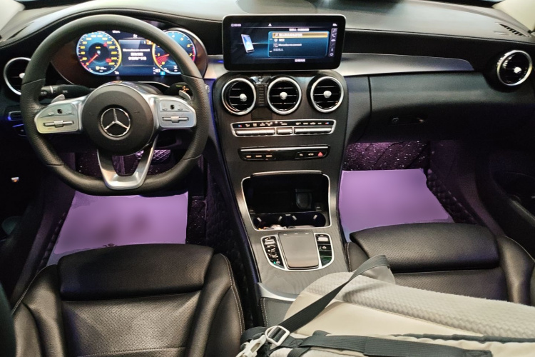 奔驰C级 2021款 C 200 L 时尚型运动版中控内饰12