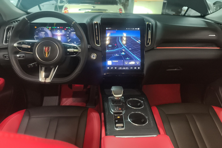红旗HS3 2023款 1.5T 两驱善为版中控内饰7002