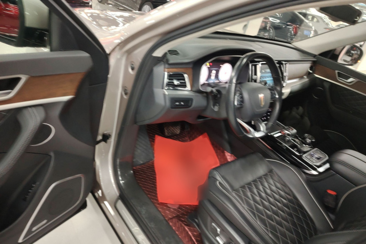 红旗HS7 2019款 3.0T 自动四驱智联旗畅版中控内饰7003