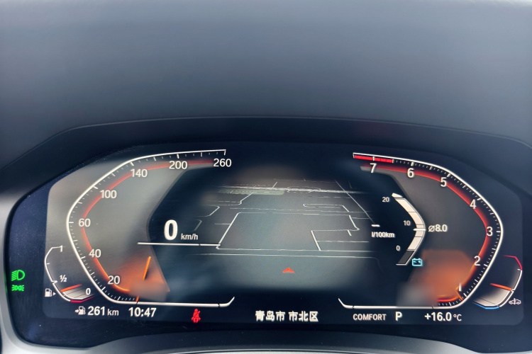 宝马3系 2022款 改款 325Li M运动套装中控内饰7008