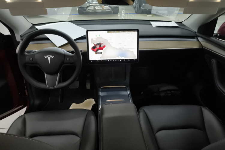 特斯拉 Model Y 2021款 长续航全轮驱动版中控内饰7002