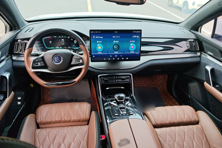 比亚迪 唐新能源 2021款 DM 2.0T 四驱高性能版创世旗舰型中控内饰7003