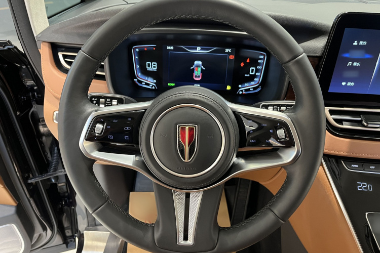 红旗HQ9 2023款 2.0T 智联旗领版中控内饰7002