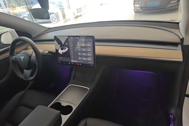 特斯拉 Model Y 2021款 长续航全轮驱动版中控内饰7002