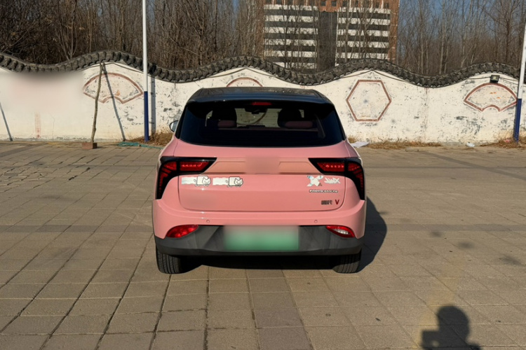 哪吒汽车 哪吒V 2022款 潮 400 Lite 粉色定制款车身外观6005