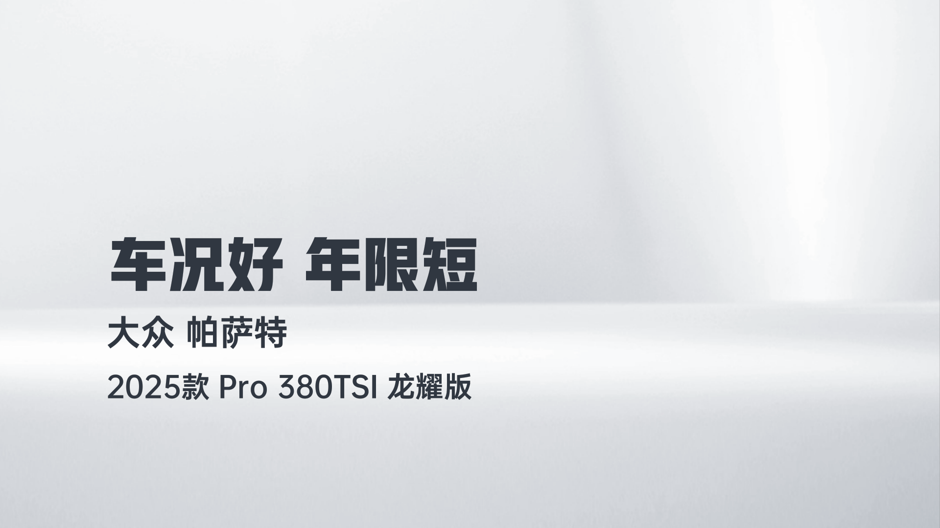 大众 帕萨特 2025款 Pro 380TSI 龙耀版解读2
