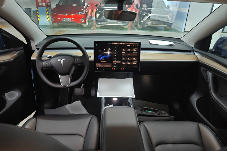 特斯拉 Model Y 2021款 长续航全轮驱动版 3D7中控内饰12