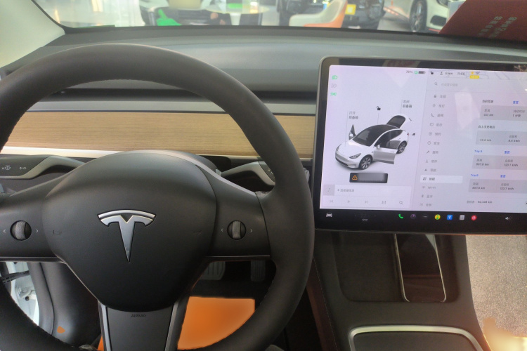 特斯拉 Model Y 2021款 长续航全轮驱动版 3D7中控内饰7002
