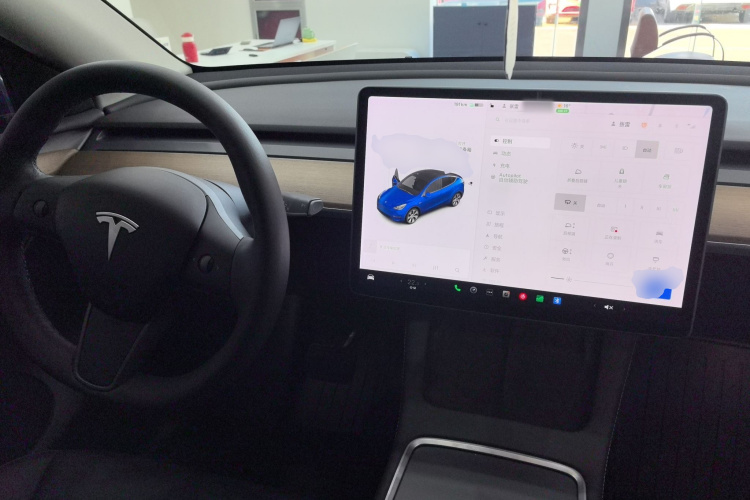 特斯拉 Model Y 2021款 标准续航后驱版中控内饰12