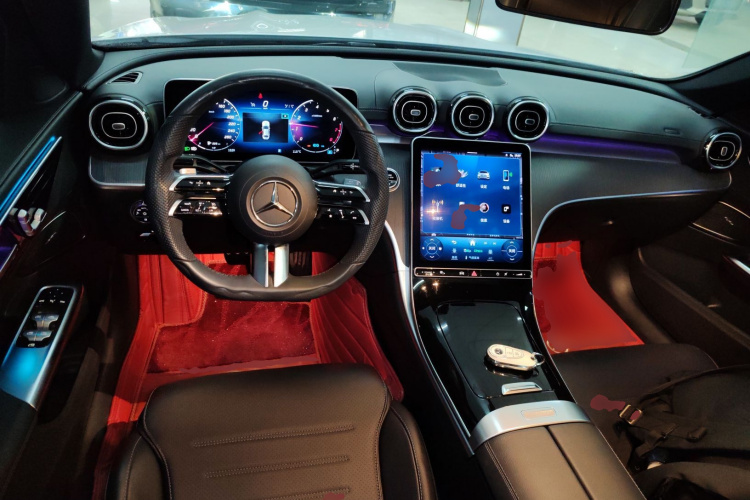 奔驰C级 2022款 改款 C 200 L 运动版中控内饰7002