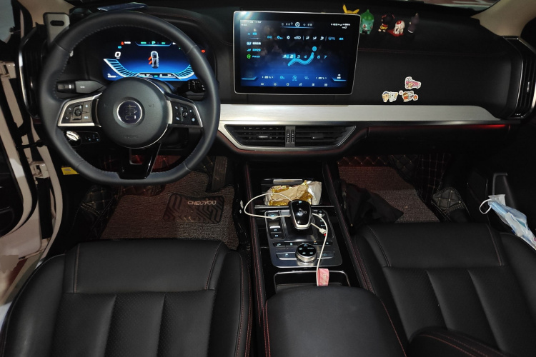 比亚迪 唐新能源 2018款 DM 2.0T 全时四驱智联创享型 7座 国V中控内饰12