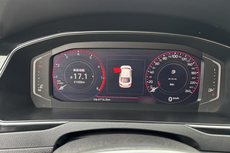 一汽-大众CC 2020款 330TSI 魅颜版 国VI中控内饰7002