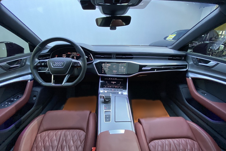 奥迪A7L 2024款 45 TFSI quattro S-line 黑武士版中控内饰7001