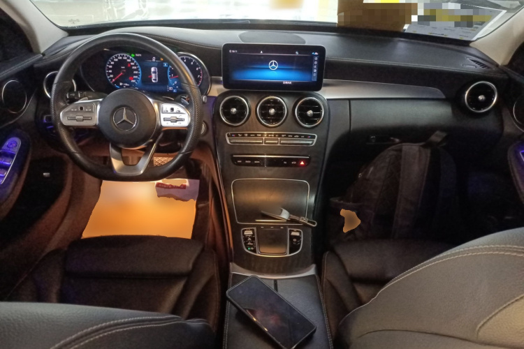 奔驰C级 2021款 C 200 L 时尚型运动版中控内饰12