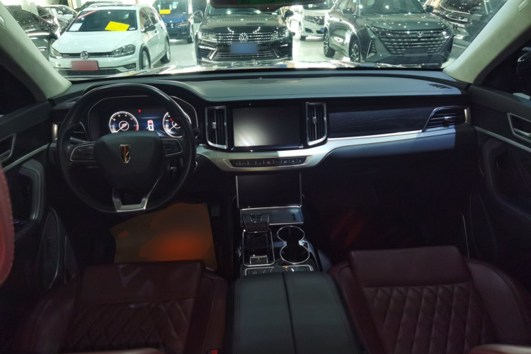 红旗HS7 2022款 3.0T 自动四驱智联旗畅版 七座中控内饰12