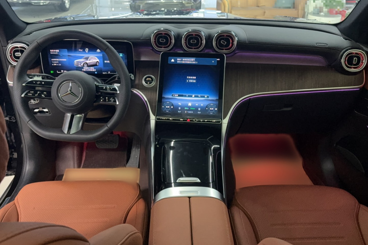 奔驰GLC 2025款 改款 GLC 300 L 4MATIC 动感型 5座中控内饰7003