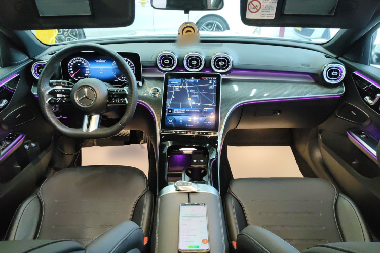 奔驰C级新能源 2024款 改款 C 350 eL中控内饰12