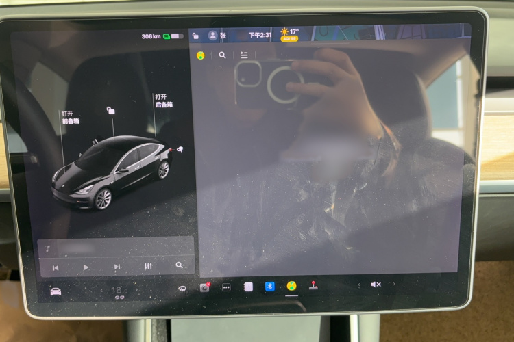 特斯拉 Model 3 2020款 长续航后轮驱动版中控内饰7006