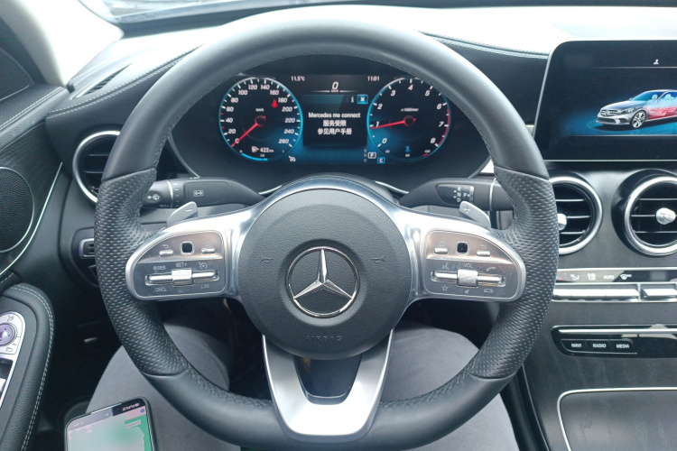 奔驰C级 2020款 改款 C 200 L 时尚型运动版中控内饰13