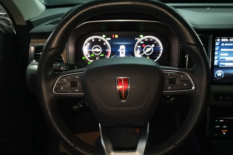 红旗HS7 2021款 2.0T DCT两驱智联旗享版中控内饰13