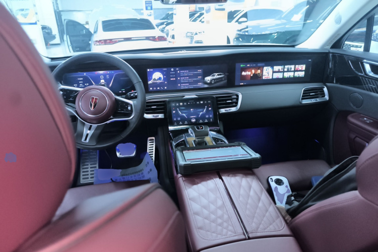 红旗E-HS9 2021款 510km 旗畅版 六座中控内饰12