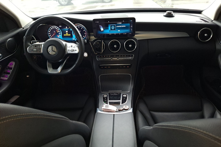 奔驰C级 2021款 C 200 L 时尚型运动版中控内饰12