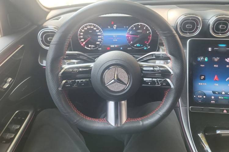 奔驰C级 2022款 改款 C 260 L 运动版中控内饰13