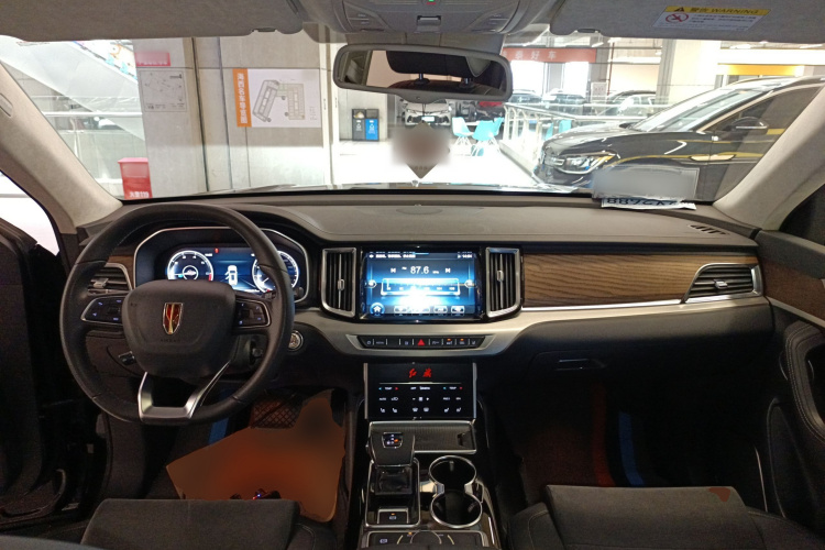 红旗HS7 2022款 2.0T DCT两驱智联旗畅版 五座中控内饰12