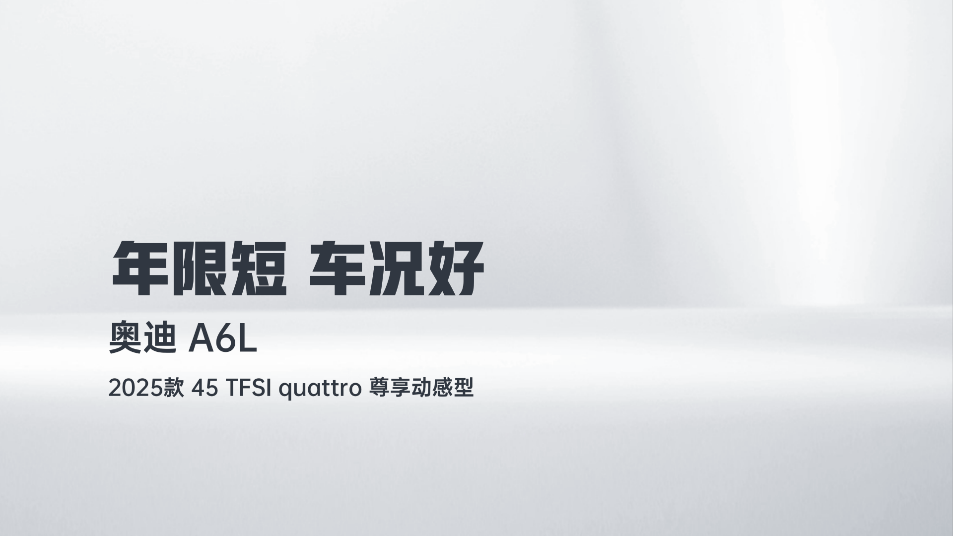 奥迪A6L 2025款 45 TFSI quattro 尊享动感型解读1