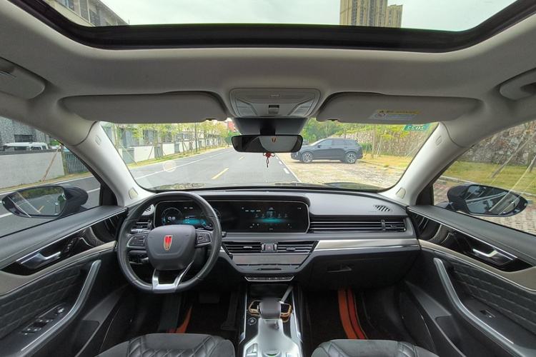 红旗HS5 2019款 2.0T 智联旗享版中控内饰7005