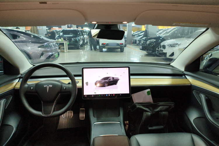 特斯拉 Model 3 2021款 改款二 Performance高性能全轮驱动版中控内饰12
