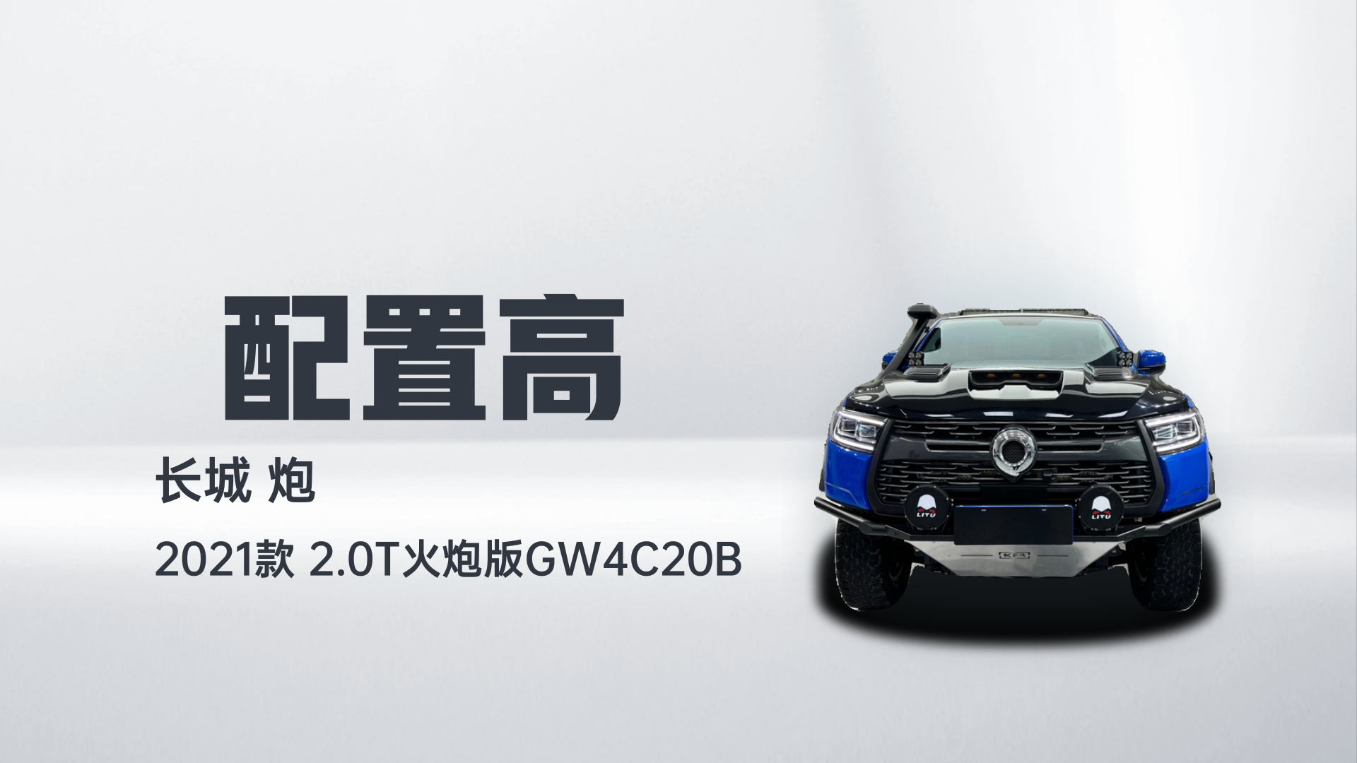 长城 2021款 2.0T火炮版GW4C20B解读1