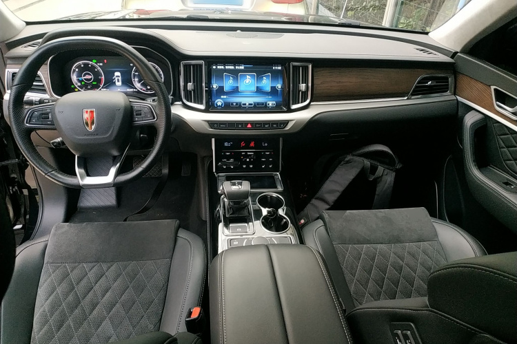 红旗HS7 2022款 2.0T DCT两驱智联旗畅版 五座中控内饰7002